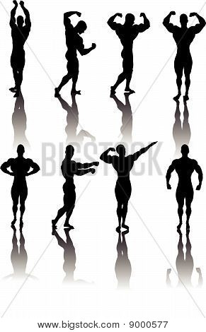 Poses de musculation classique