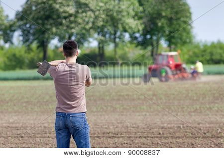 Farmer With Hoe