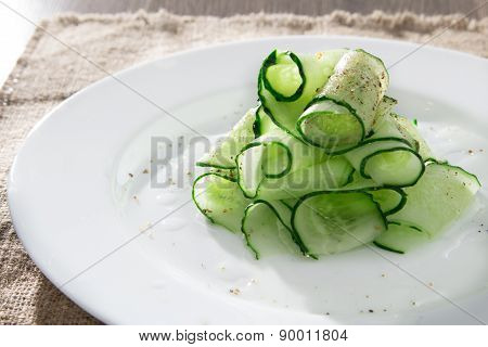 Cucumber salad with herbs
