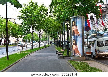 Advertising For Lingerie Products Downtown Vienna