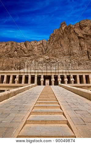 The temple of Hatshepsut near Luxor in Egypt