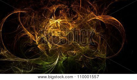 Cosmic Explosion Fireball Flame Texture Background Design