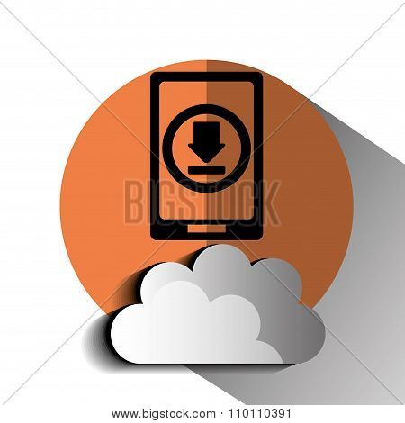 Interner download round icon