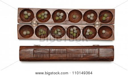 African wooden board game