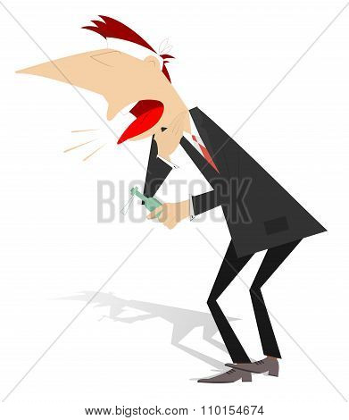 Man caught a cold