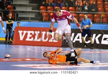 Handball Game Motor Zaporozhye Vs Kadetten Schaffhausen