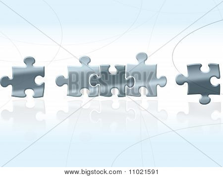 Stříbrný Blue puzzle pozadí