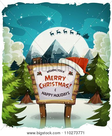 Merry Christmas Holidays Background