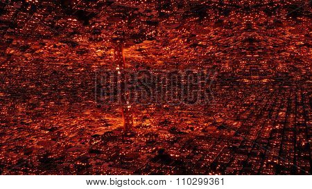Abstract Sci-fi Surreal Futuristic Utopia Metropolis