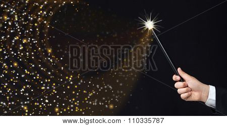 Magician Hand Conjuring Sparks