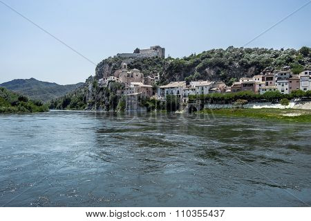 The River Ebro Miravet Village