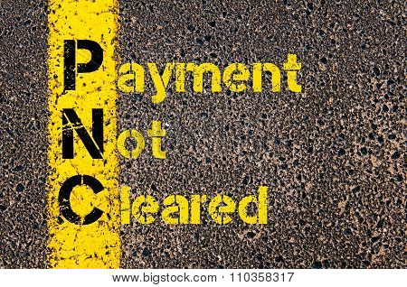 Accounting Business Acronym Pnc Payment Not Cleared