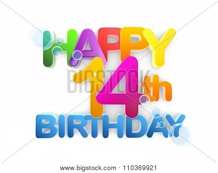 Happy 14Th Birthday Title, Light