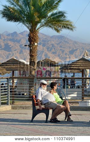 Street Scene In Eilat, Israel