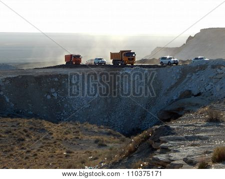Laying A New Road In The Cavity.