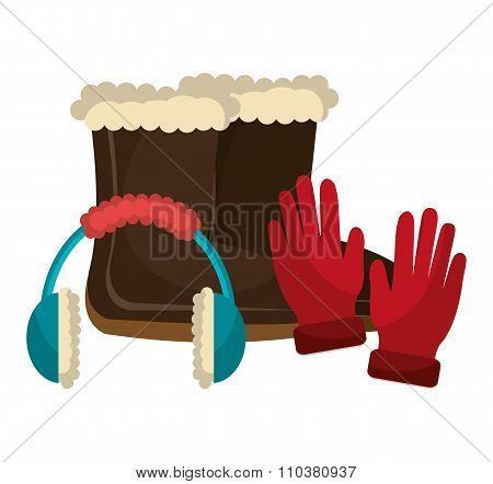 Winter fashion clothes and accesories