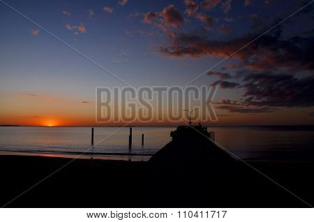 Sunset: Coogee Beach Jetty, Western Australia