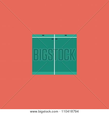 Cabinet icon, sign and button