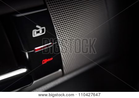 Car lock button and status light.