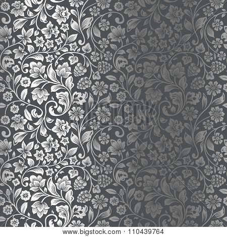 Vector seamless vintage floral pattern.