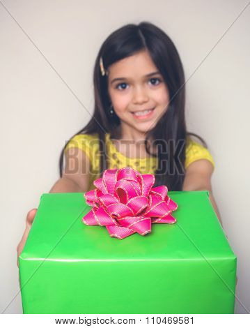 Young Girl Acting.