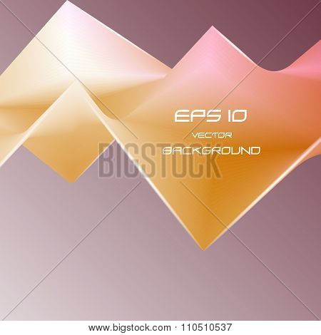 Abstract Background With Yellow Crumpled Figure