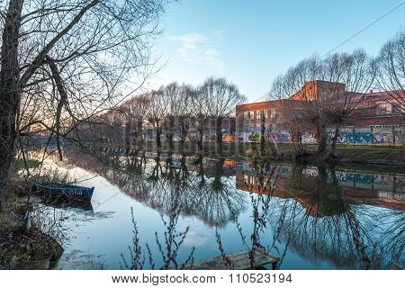 Quiet evening landscape