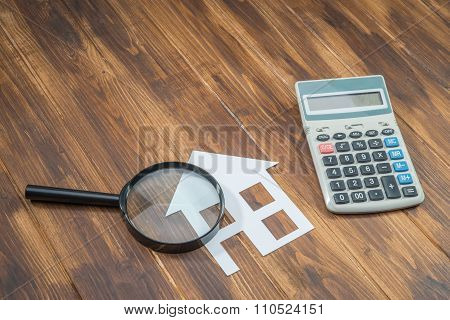 Buy House Mortgage Calculations,  Calculator With Magnifier