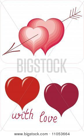 hart - symbool van de dag van de Valentijnskaart