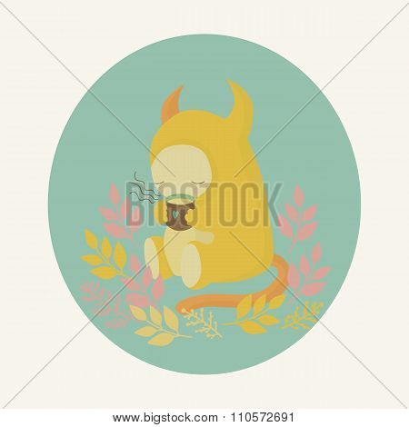 Vector Monster And Tea