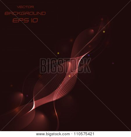 Abstract Red Background With The Lines