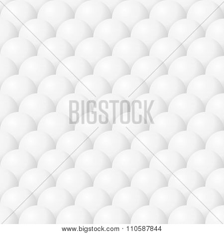 White Balls Seamless Vector Background