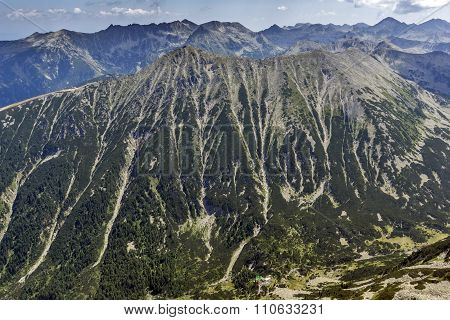 Green hills of Todorka peak, Pirin Mountain