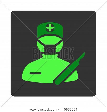 Surgeon Flat Button