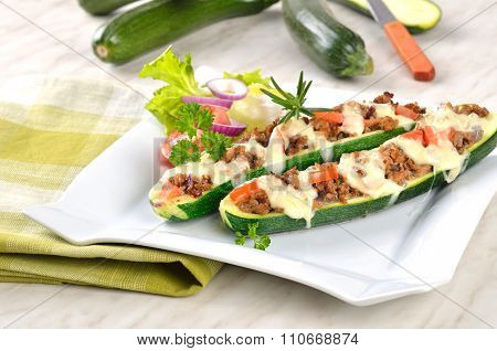 Stuffed zucchini