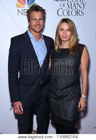 LOS ANGELES - DEC 02:  Rusty Joiner & Charity Walden arrives to the 