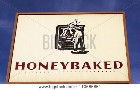 Honeybaked Ham Restaurant And Sign