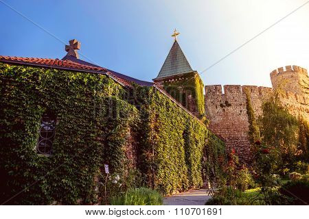 Ruzica church at Belgrade fortress Kalemegdan. Belgrade Serbia. Color tone tuned photo