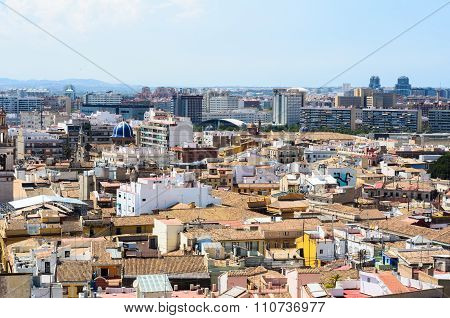 Areal view, as seen from the miguelete, Valencia