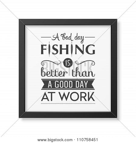 Quote typographical Background in the black frame