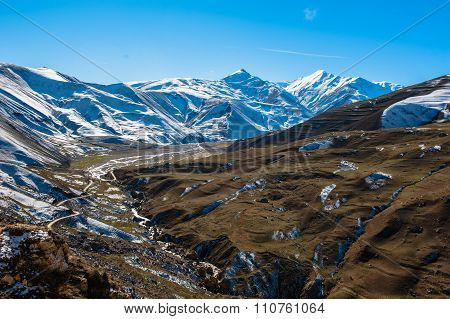 Ancient settlement in the mountains, Xinaliq, Azerbaijan