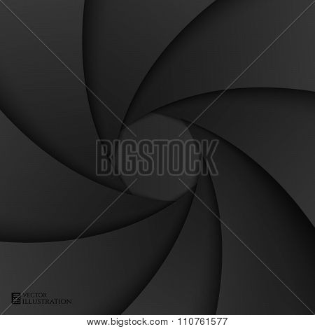 Shutter Aperture. Vector Background.