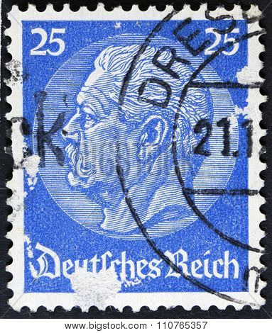 Vintage postage stamp - isolated on black and white