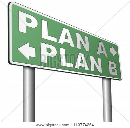 Plan A Or B Alternative Options