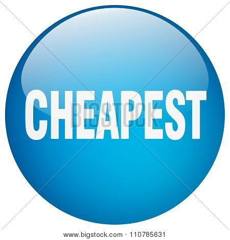 Cheapest Blue Round Gel Isolated Push Button