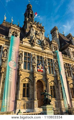 The Town Hall Of Paris, France.