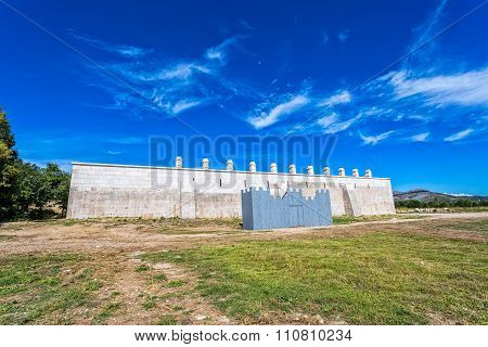 Medieval building Maskovica Han in Croatia