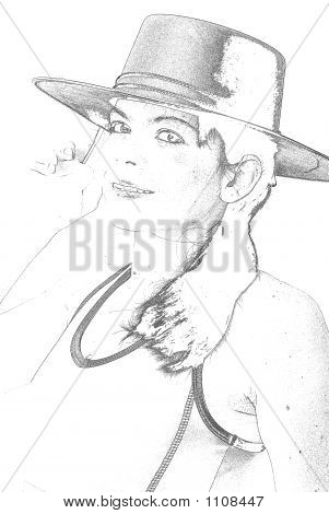 Sexy Blond Girl Pencil Image Photo Free Trial Bigstock