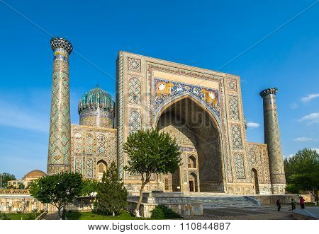 Ulugh Beg Madrasah, Registan, Samarkand, Uzbekistan