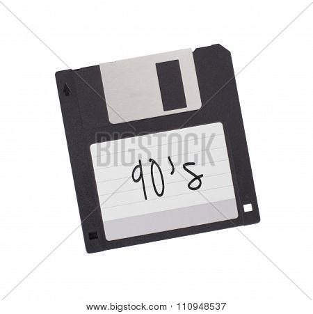 Floppy Disk - Tachnology From The Past, Isolated On White